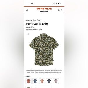 Patagonia Men's XL Button-Up Shirt!